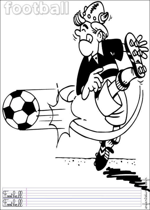 coloriage football 4